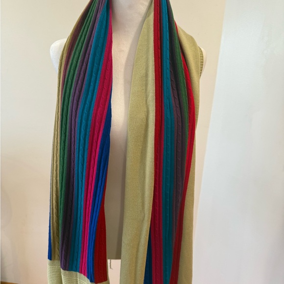 Colorful Striped Knit Scarf - 🧣 - NEW - Picture 4 of 7